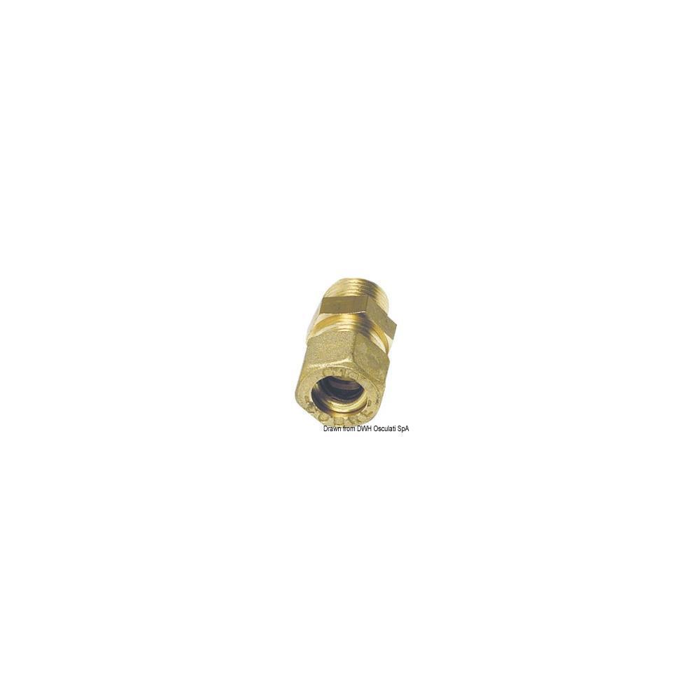 Raccordo dritto maschio 8 mm x 1/4" 