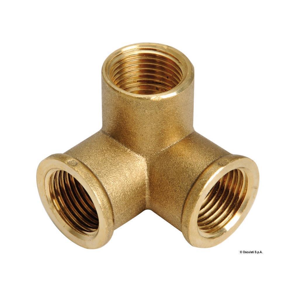 Raccordo ottone 3 vie 1/2" 