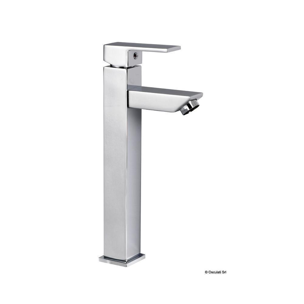 Rubinetto lavello bagno alto Square (da usare con lavelli tipo sporgente)