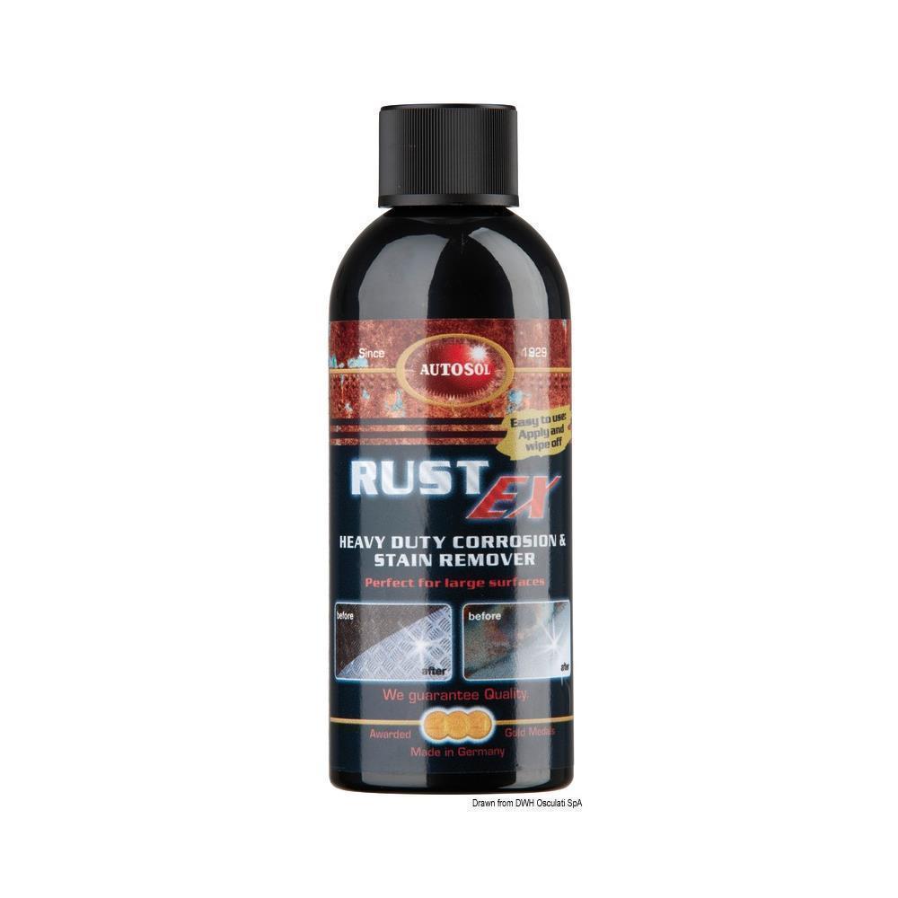 Rust Ex AUTOSOL per rimuovere eventuale ruggine dall'acciaio inox e ossidazione dall'ottone lucido/cromato