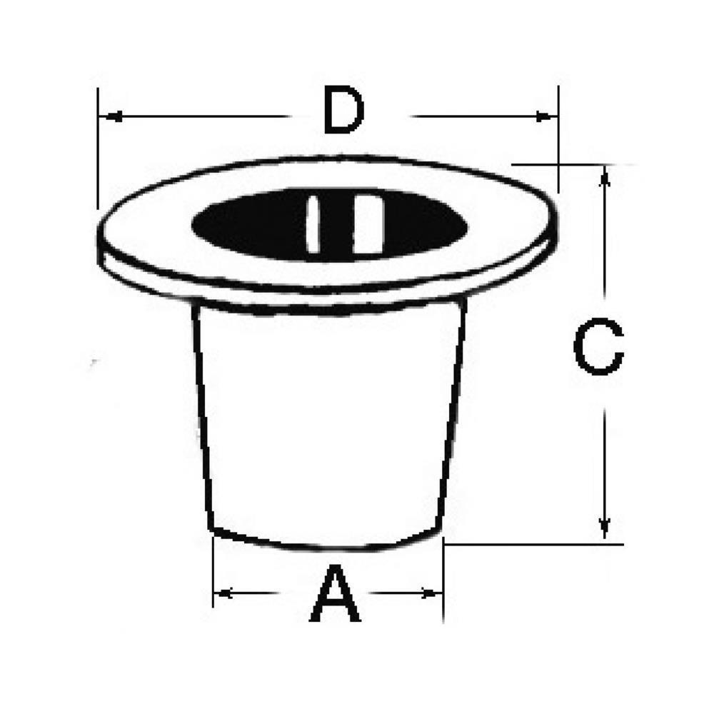 Scarico a mare plastica 3/4" 