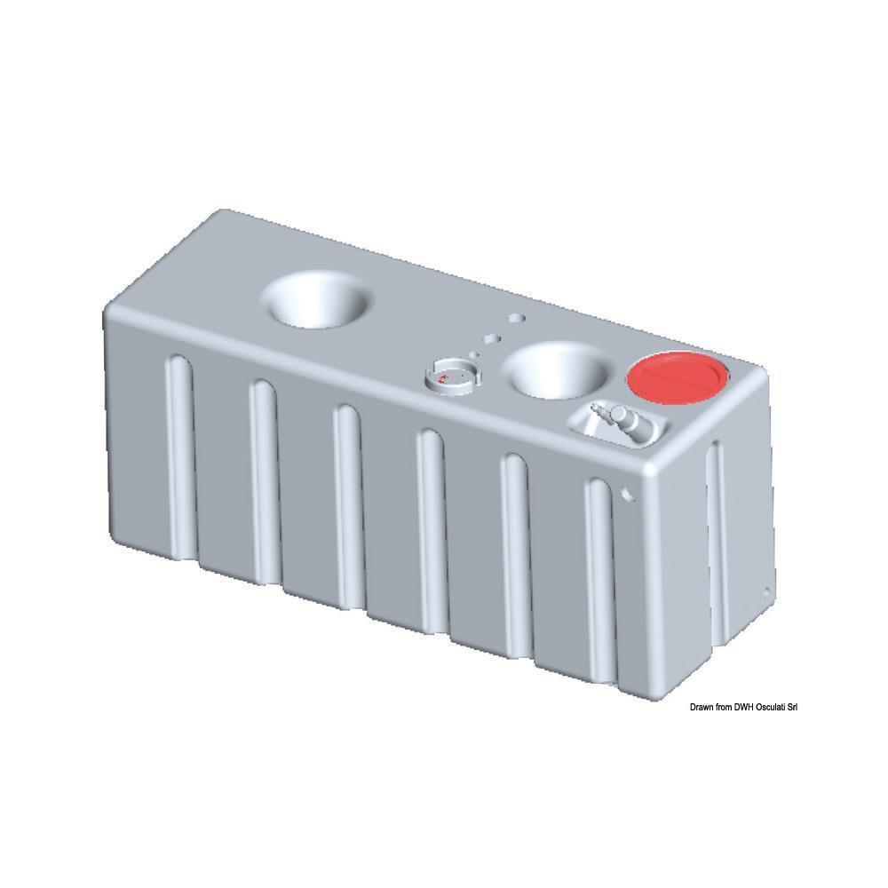Serbatoio rigido orizzontale acqua potabile 343 l 