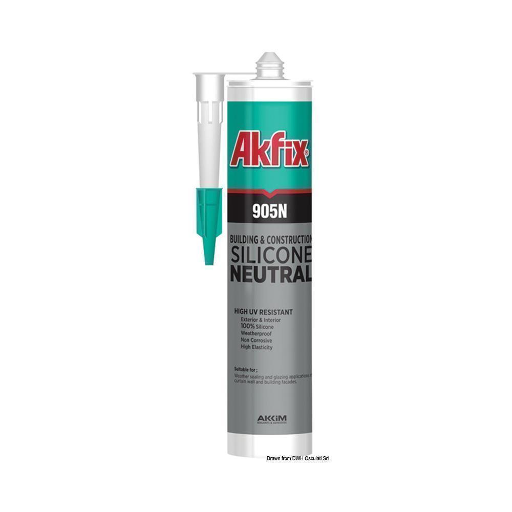 Silicone marino Akfix 905N nero 310 ml 