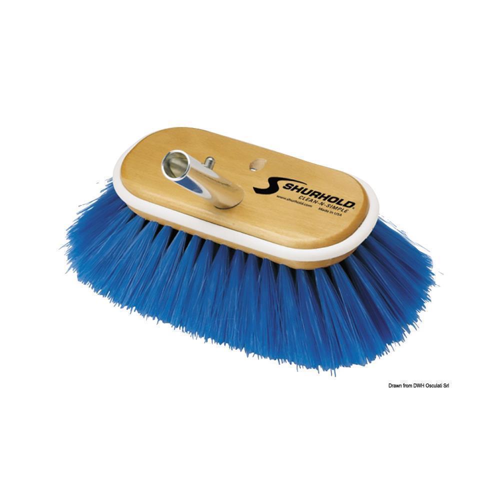 Spazzolone 6" fibre morbide blu 