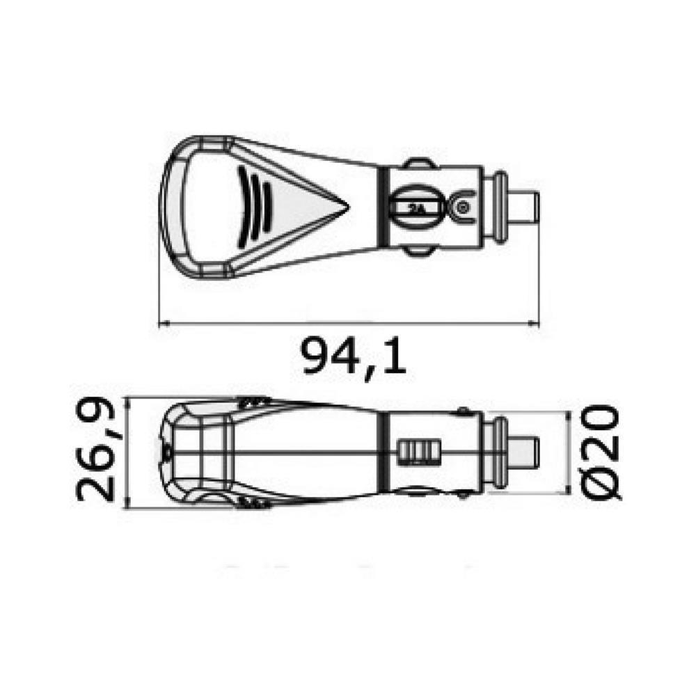 Spina con attacco USB  