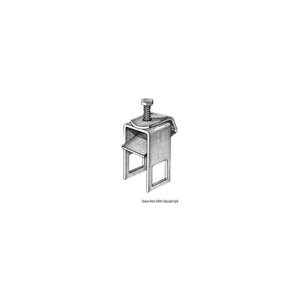 Staffa di fissaggio rullo 40 x 60 mm 