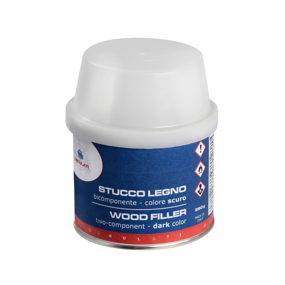 Stucco legno bicomponente scuro 150 ml 