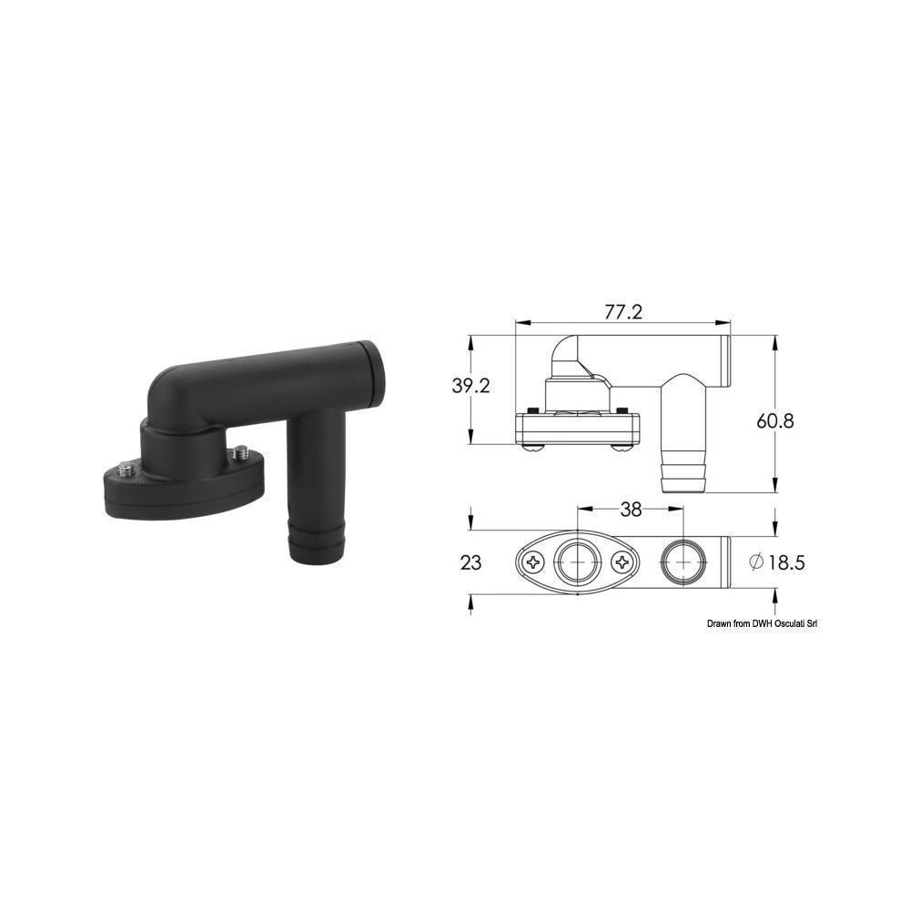 Trappola per sfiato Ø 16 mm 