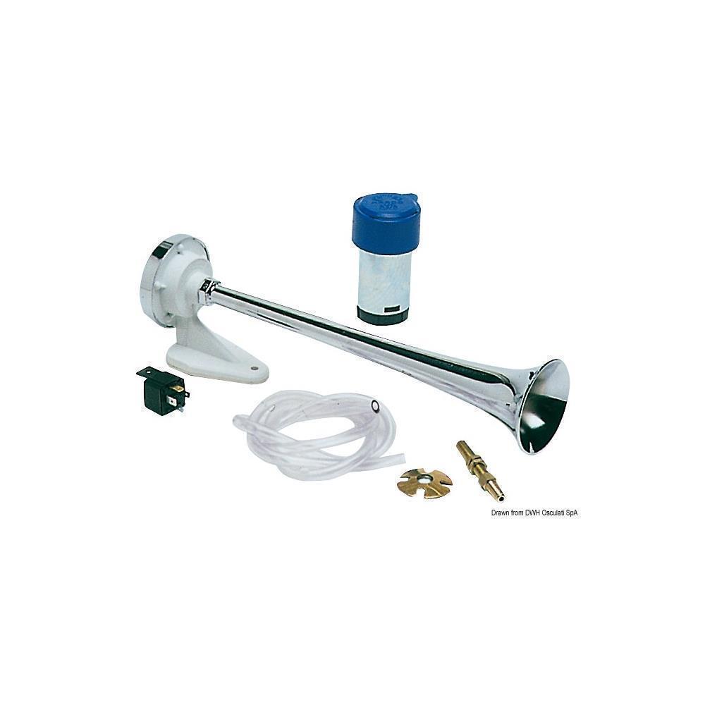Tromba in ABS cromato con compressore