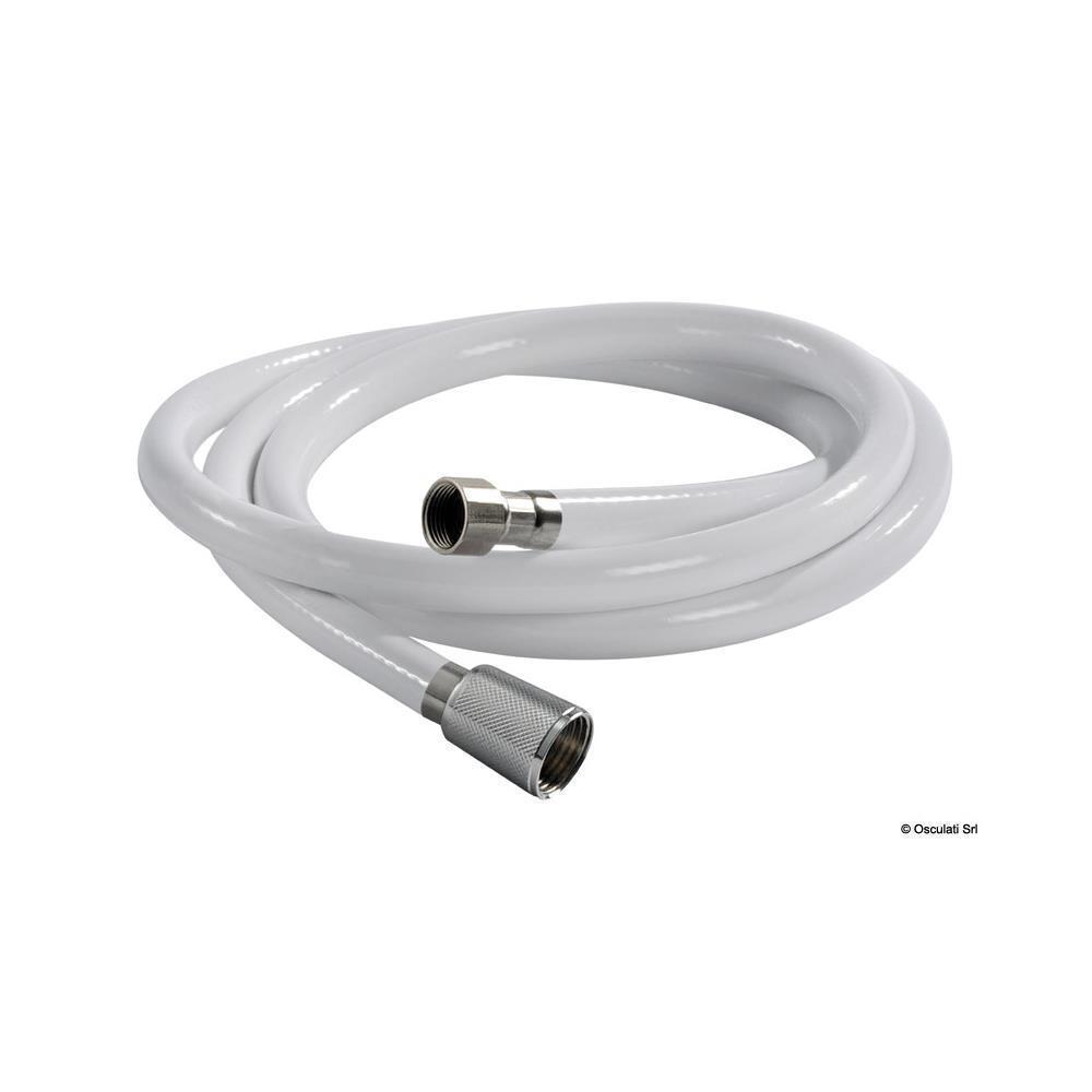 Tubo doccia in PVC bianco retinato
