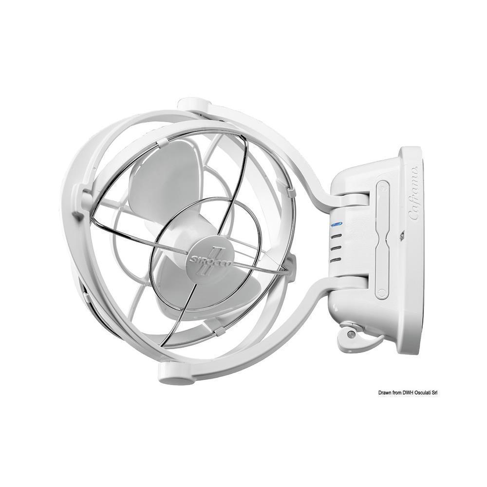 Ventilatore Caframo mod. Sirocco II bianco 12/24V 