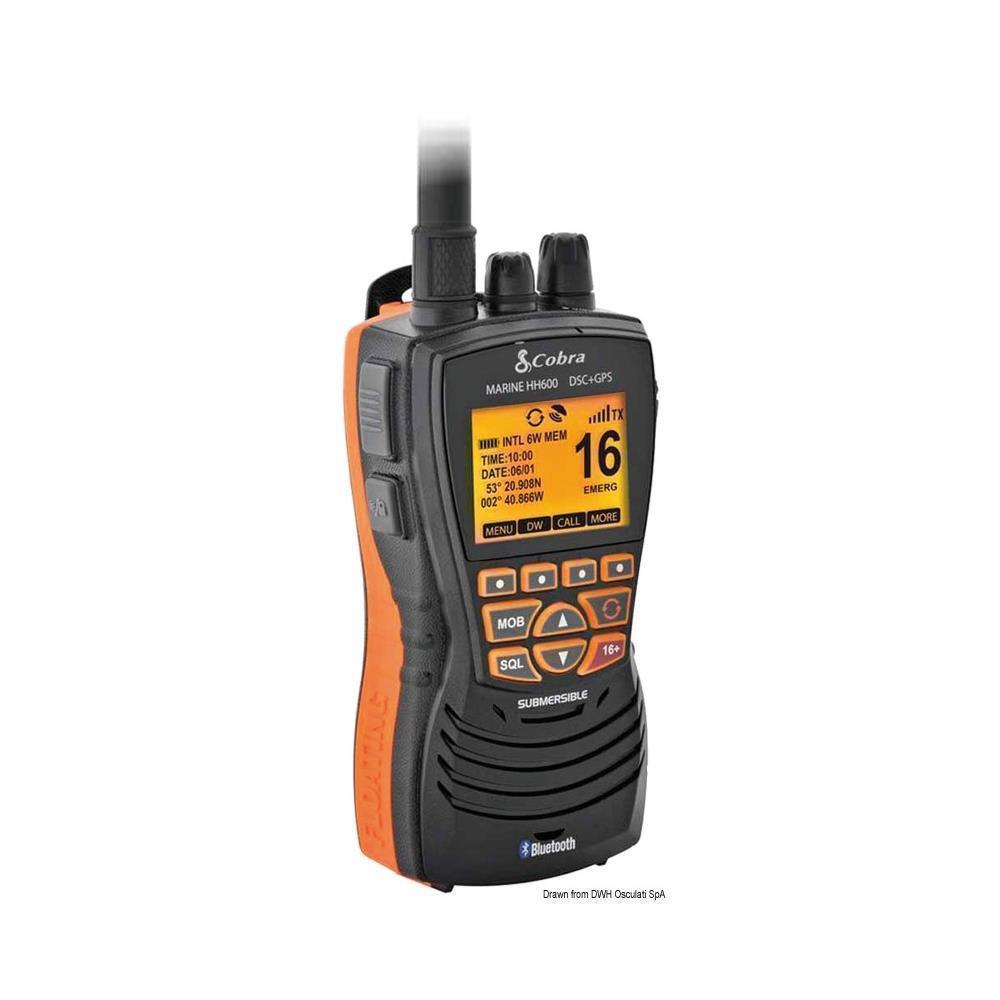 VHF Cobra Marine MR HH 600 GPS BT EU nero 