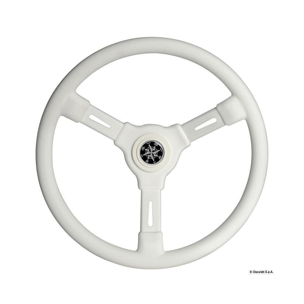 Volante bianco 3 razze 355 mm 