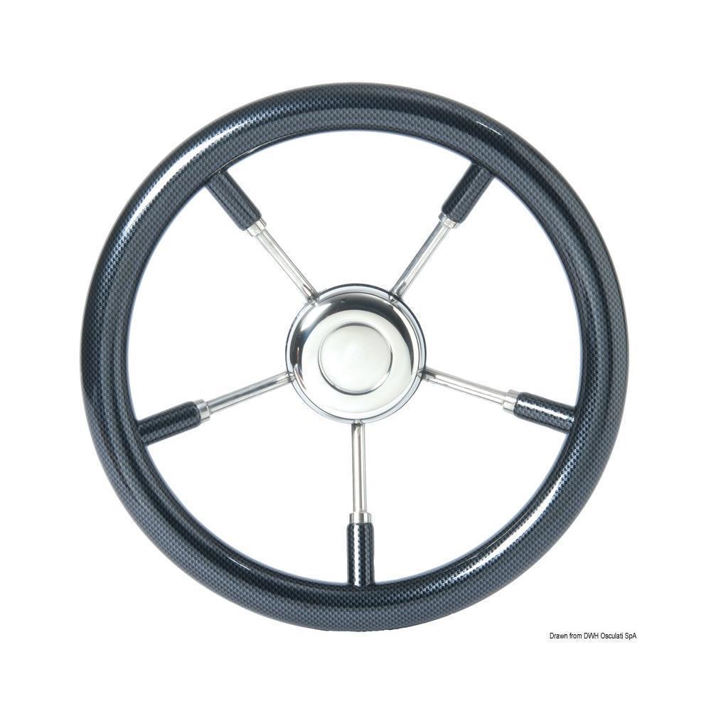 Volante mm 350 cubicato carbonio 