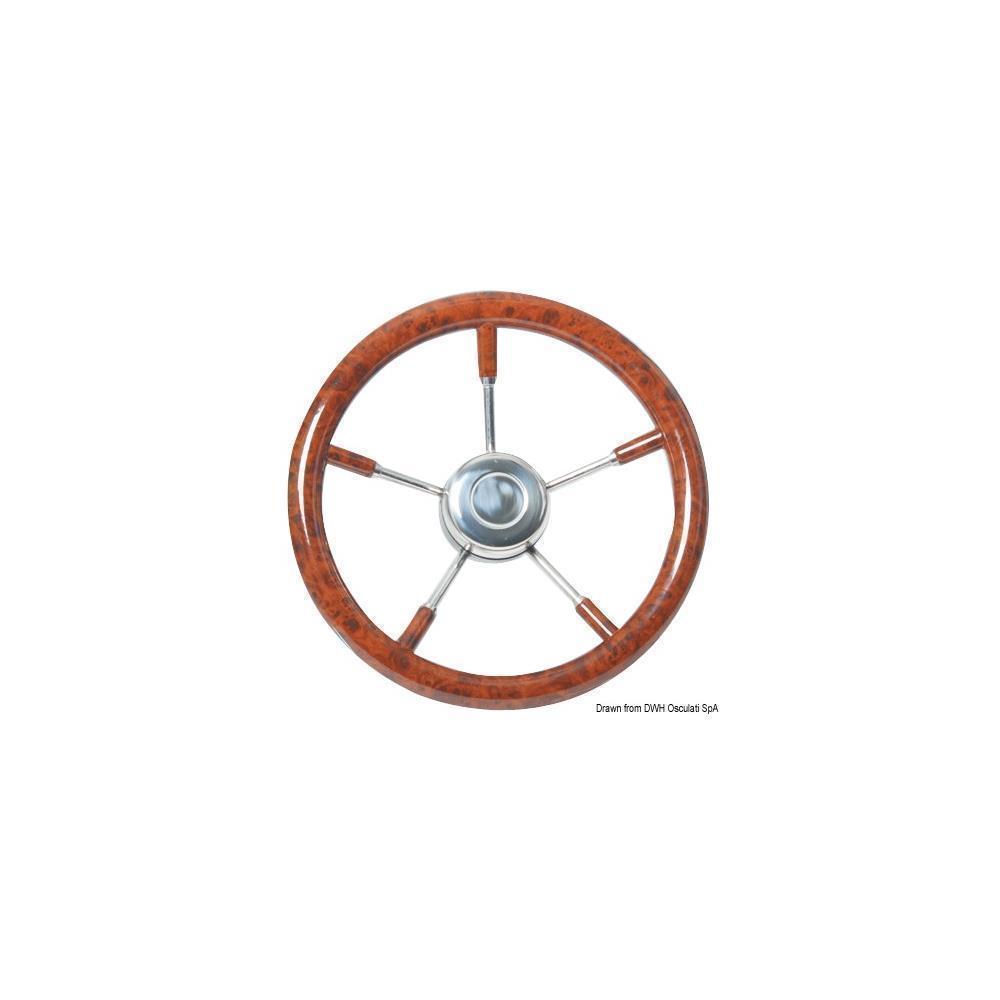Volante mm 350 cubicato radica 
