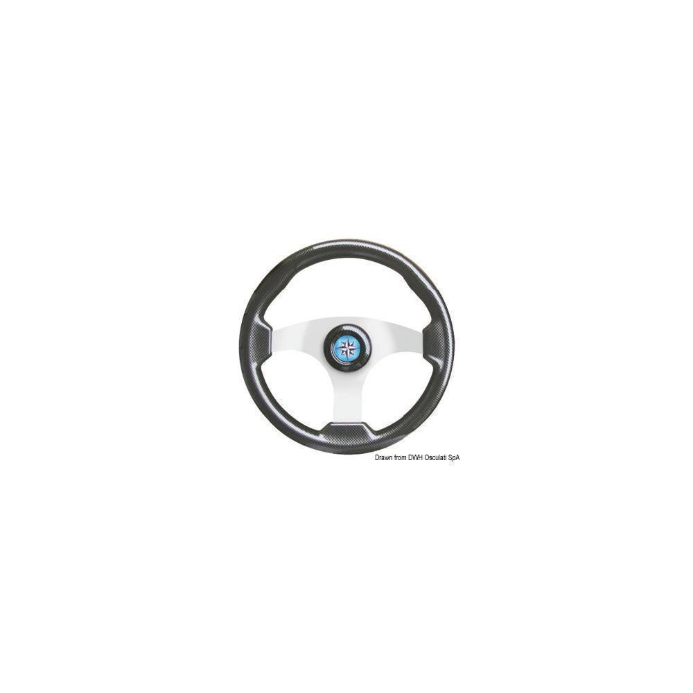 Volante Technic argento/carbonio 